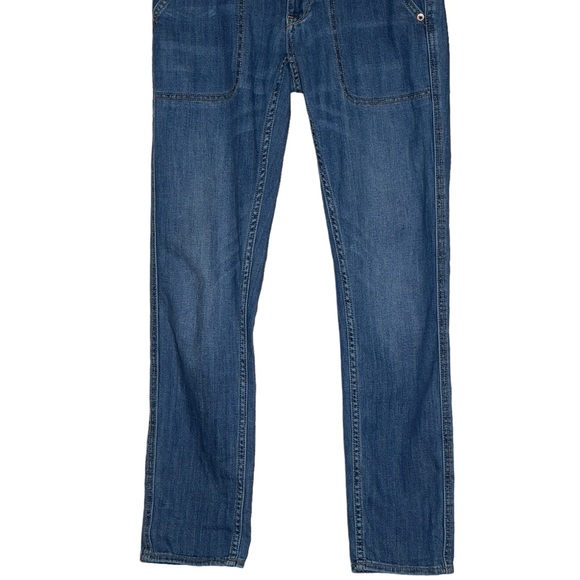 Pilcro And The Letterpress Anthropologie Size 25 Slim Boyfriend Blue Jeans - Picture 3 of 10